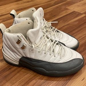 Jordan 12 White and Dark Gray